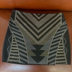 Fate studded mini skirt